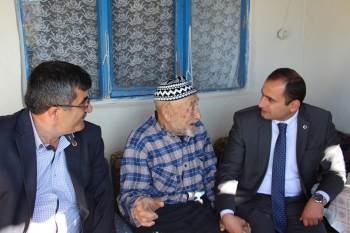 Dumlupınar Protokolünden Yaşlı Ve Hasta Ziyareti
