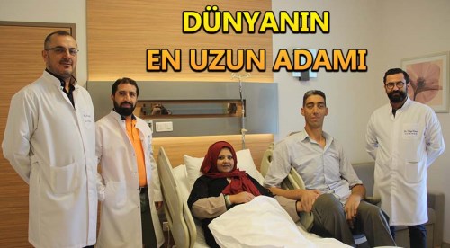 Dünyanın en uzun insanı Kösen'in eşi Eskişehir'de ameliyat oldu