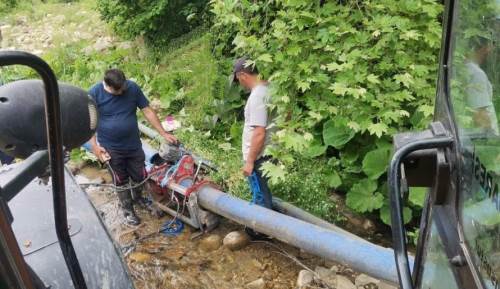 Düzce’de 4 köyü susuz bırakan arıza hızla giderildi
