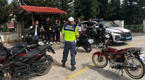 Düzce'nin köy yollarında sıkı trafik denetimi