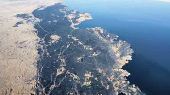 Eber Gölü’Deki Yangında Zarar Gören 40 Futbol Sahası Büyüklüğündeki Alan Havadan Görüntülendi
