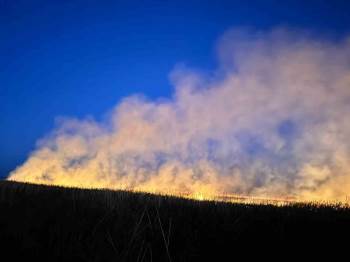 Eber Gölü’Nde Yangın: 9 Dönüm Alan Zarar Gördü
