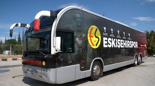 Ediz takım otobüsünde yerini aldı