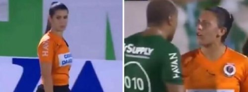 Efsaneden kadın hakeme olay hareket!