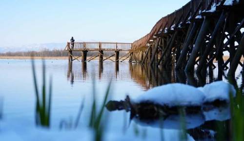 Efteni Gölü, güzelliği ve doğasıyla dikkat çekiyor