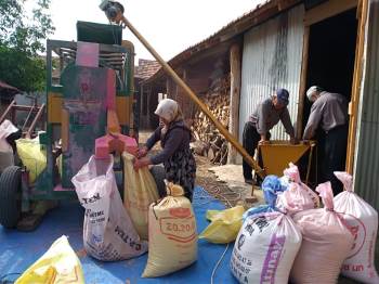 Ekim Öncesi Tohum İlaçlayarak Geçimini Sağlıyor
