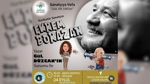 Ekrem Borazan’ın karikatürleri Eskişehir’de sanatseverlerle buluşacak