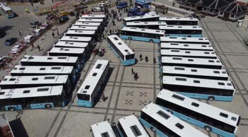 Ekrem İmamoğlu mitingine belediye otobüslü engel!