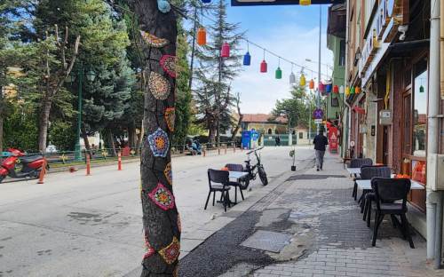 El emeği süslemeler Eskişehir'in estetiğine değer katıyor