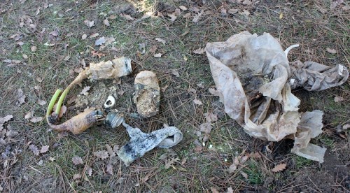 El yapımı patlayıcılar bulundu