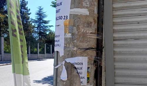 Elektrik direkleri ilan panosuna döndü