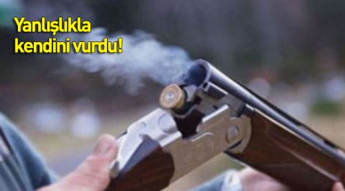 Elindeki tüfek bir anda ateş aldı...