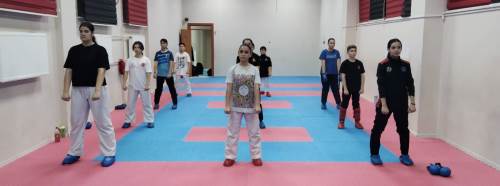 Elit karateciler kışa hazırlanıyor