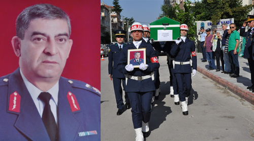 Emekli tuğgeneral son yolculuğa uğurlandı