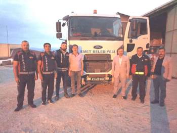 Emet Belediyesi’Nden Marmaris Yangınına Araç Ve Ekip Desteği
