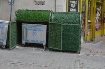 Emet’Te Çöp Konteynerleri Yeşile Büründü
