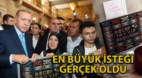En büyük isteğine kavuştu