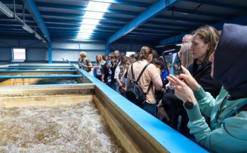 Erasmus öğrencileri Hızırilyas Arıtma Tesisi’ni gezdi