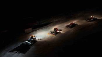 Erciyes Kayak Merkezi’nde misafirlerin konforu için aralıksız çalışma