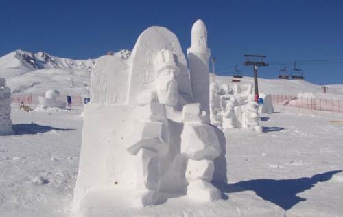 Erciyes’te sanat ve kayak bir arada: Kar heykel festivali başlıyor