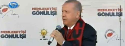Erdoğan, Eskişehir'de hangi şarkıyı söyledi?