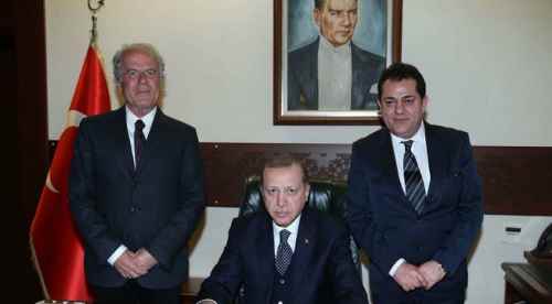 Erdoğan’a nezaket ziyareti