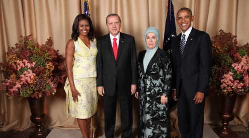 Erdoğan Obama'nın verdiği resepsiyona katıldı