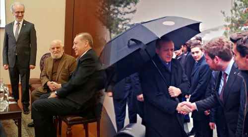 Erdoğan ziyaretinden 'resmi olmayan' kareler!
