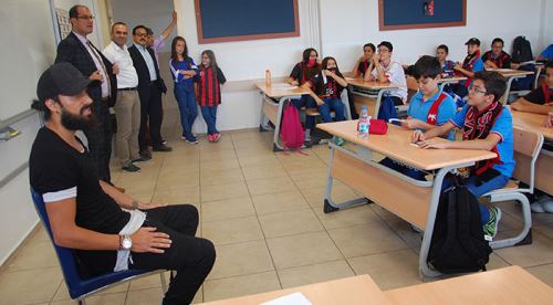 Erkan’dan okul ziyareti