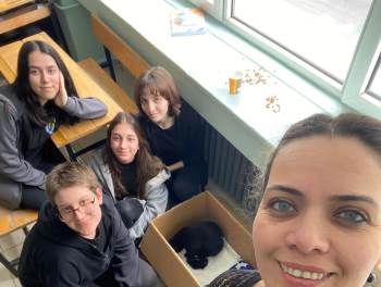 Ertuğrulgazi Lisesi’Nin Maskotu ’Gece’ İsimli Kedinin 4 Yavrusu Oldu
