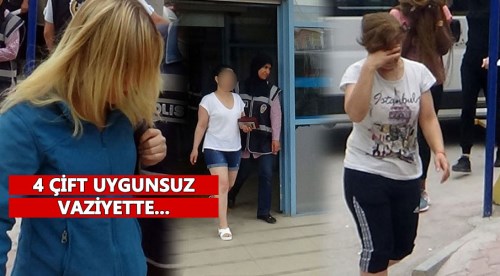 Eş zamanlı fuhuş baskını: 32 gözaltı