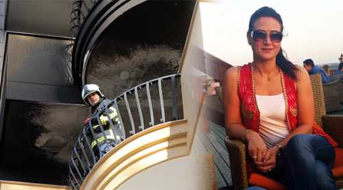 EŞİNE KIZDI EVİ ATEŞE VERDİ