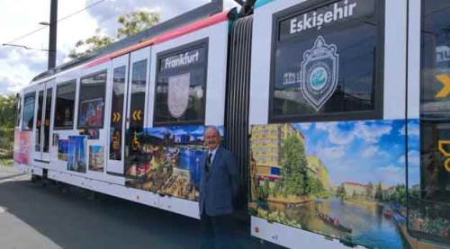 Eskişehir, Frankfurt metrosunu süslüyor