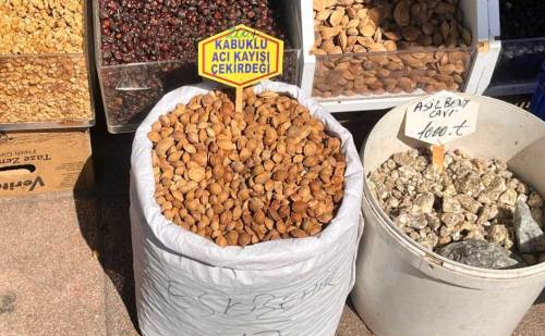 Eskişehir aktarlarında acı kayısı çekirdeği tezgaha çıktı