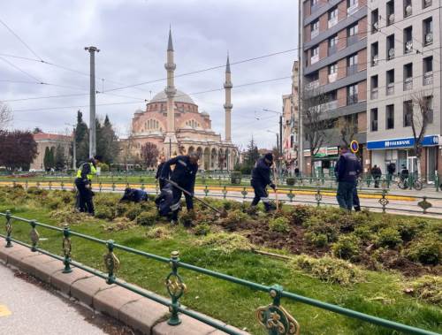 Eskişehir bahara hazırlanıyor: Temizlik, budama, çiçeklendirme...