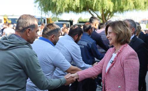 Eskişehir Büyükşehir personeli Ayşe Ünlüce ile bayramlaştı