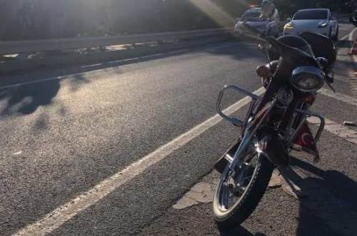 Eskişehir Çevre Yolu'nda motosiklet kazası