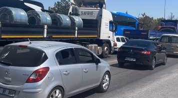 Eskişehir Çevre Yolu'nda trafik krizi: O anlar kamerada!
