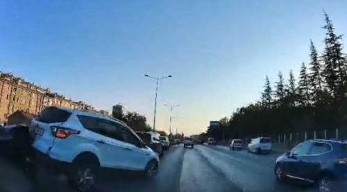 Eskişehir çevre yolundaki kaza saniye saniye böyle kaydedildi