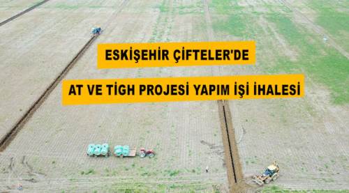 Eskişehir Çifteler'de AT ve TİGH projesi yapım işi ihalesi