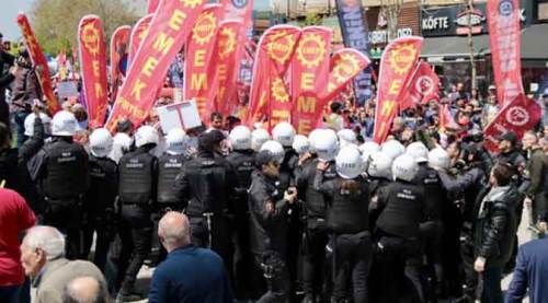 Eskişehir’de “diktatör” pankartına engel 