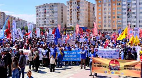 Eskişehir’de 1 Mayıs coşkusu: Mücadele azmini kaybetmeyeceğiz