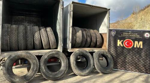 Eskişehir'de 1 milyonluk "kaçak lastik" operasyonu!