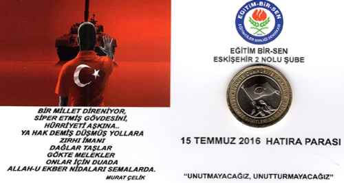 Eskişehir'de 15 Temmuz paraları basıldı