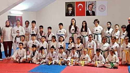 Eskişehir'de 40 taekwondocu kuşak atladı