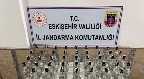 Eskişehir'de 43 litre sahte içki ele geçirildi