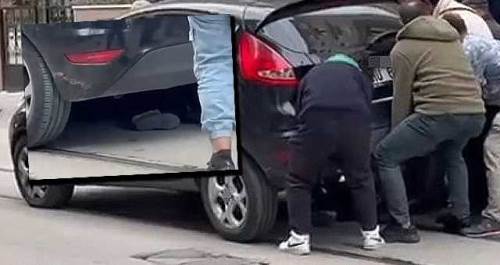 Eskişehir’de 8 yaşındaki çocuk otomobilin altında kaldı: O anlar kamerada!