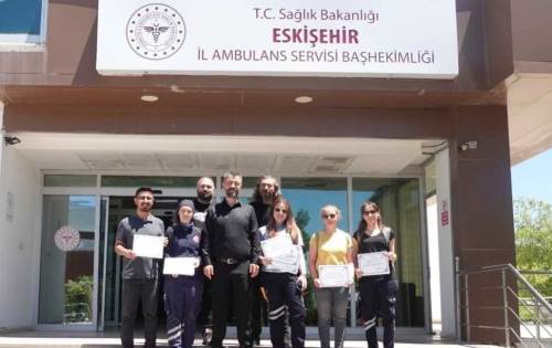 Eskişehir'de Acil Sağlık ekiplerine başarı ve teşekkür belgesi 