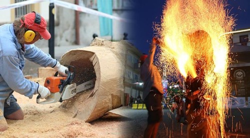 Eskişehir'de ahşap ile ateş büyüledi