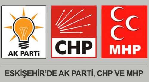 Eskişehir'de AK Parti, CHP, MHP